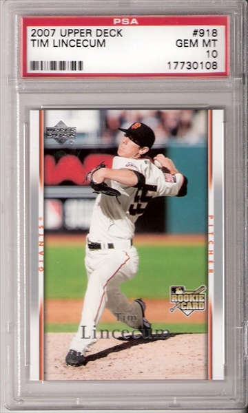 PSA Set Registry Showcase: Tim Lincecum